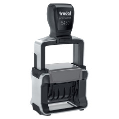 Timbro Professional datario 3 testi 5430 + RICEVUTO/PAGATO/REGISTRATO - 4 mm - autoinchiostrante