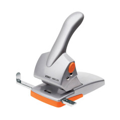 Perforatore Hdc65 - Max 65 Fogli - 2 Fori - Passo 8 Cm - Argento/arancio