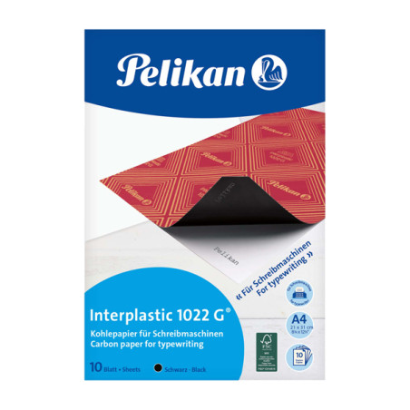 Carta carbone Interplastic 1022G - A4 - nero - Confezioni 10 fogli