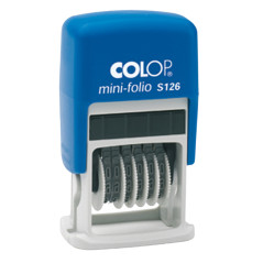 Timbro mini numeratore autoinchiostrante S126 - 6 colonne - 3,8mm