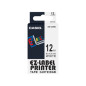 Nastro Casio 12mm X 8mt Nero su Bianco