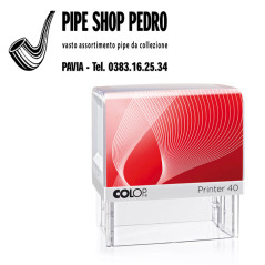 Timbro Printer 40 - 23 x 59 mm - Personalizzabile su 6 righe - autoinchiostrante - nero
