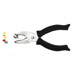 Perforatore a pinza 5840 - 1 foro 6 mm - impugnatura gommata - nero