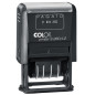 Timbro S260/L1 autoinchiostrante Bicolore - Datario + Dicitura Personalizzata - 4 mm -