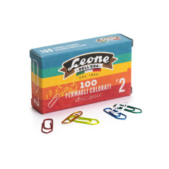 Scatola 100 Fermagli Colorati e Metallizzati - Colori Assortiti