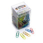 Barattolo 250 Fermagli Metallizzati - N. 4 - 3,2 Cm - Colori Assortiti