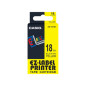 Nastro Casio 18mm X 8mt Nero su Giallo