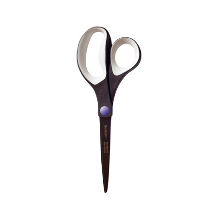 Forbici Titanium No Stick - 20 cm - impugnatura asimmetrica - lama in titanio con rivestimento antiadesivo - nero