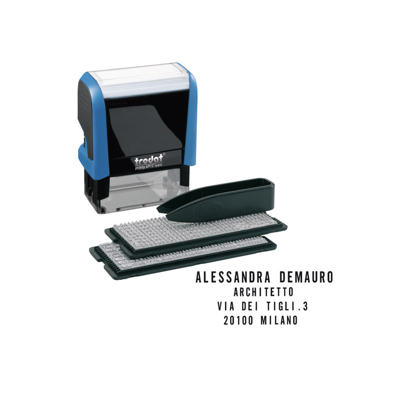 Timbro Autoinchiostrante Printy Typo 4.0 - Autocomponibile