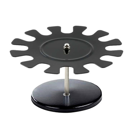 Portatimbri circolare - 12 posti - nero - metallo