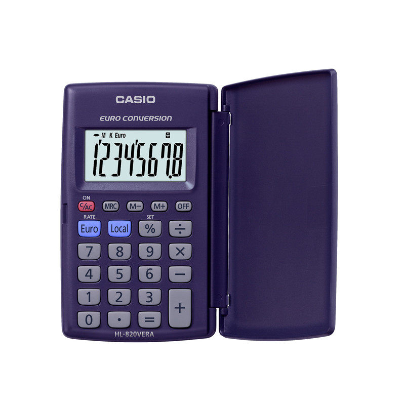 Calcolatrice tascabile HL-820VERA - 8 cifre - blu