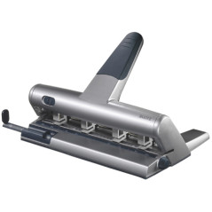 Perforatore Akto a Punzoni Indipendenti - Max 30 Fogli - 4/6 Fori - Passo 6/8 Cm - Argento