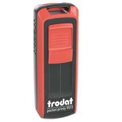 Timbro tascabile Pocket Printy 9511 - personalizzabile - 38 x 14 mm - 4 righe - autoinchiostrante