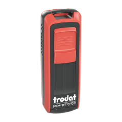 Timbro tascabile Pocket Printy 9512 - personalizzabile - 47 x 18 mm - 5 righe - autoinchiostrante