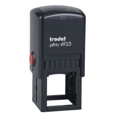 Timbro quadrato 4923 - personalizzabile - 30 x 30 mm - 7 righe - autoinchiostrante