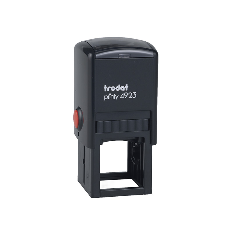 Timbro quadrato 4923 - personalizzabile - 30 x 30 mm - 7 righe - autoinchiostrante
