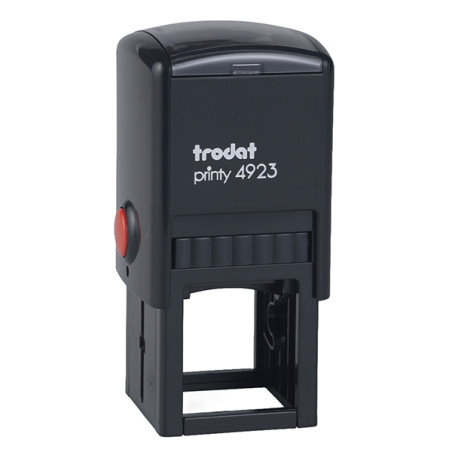 Timbro quadrato 4923 - personalizzabile - 30 x 30 mm - 7 righe - autoinchiostrante