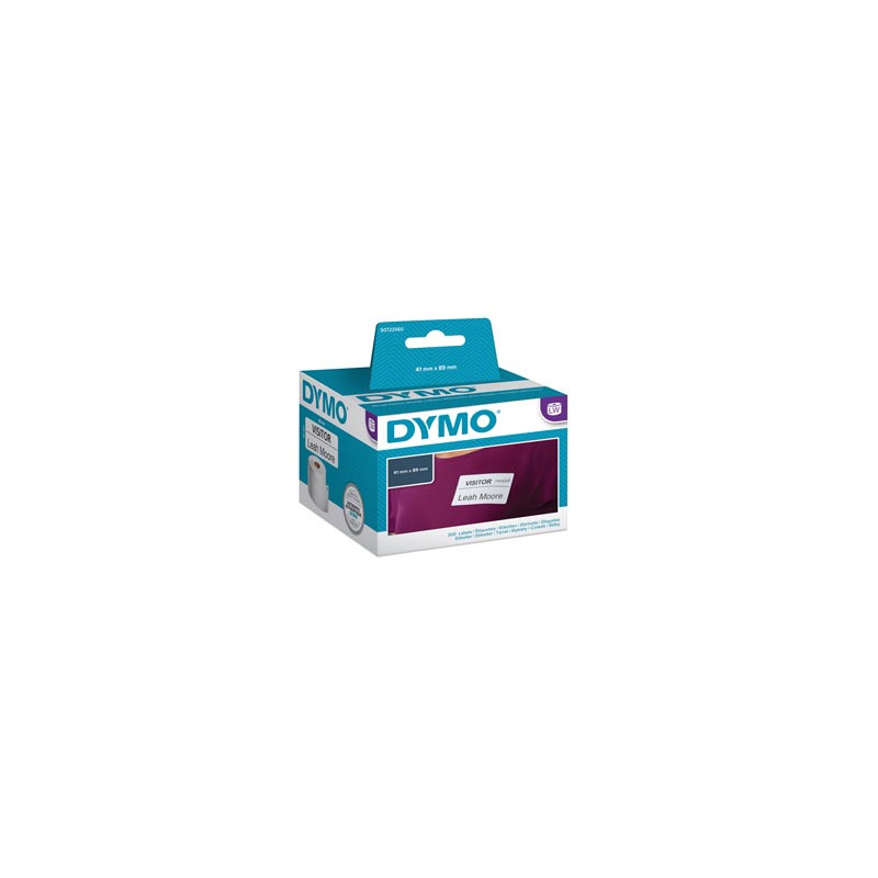 Rotolo 300 Etichette Badge Rimov. 41x89mm X Dymo Lw 113560