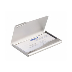 Porta biglietti da visita Business Card Box - 9x5,5 cm - alluminio