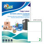 Etichette adesive in Poliestere LP4P bianco - Confezione da 70 fogli A4 - Etichette formato 210x148mm (2et/fg) - laser