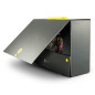Scatola archivio Big Next - dorso 12 cm - 25 x 35 cm - Nero con Maniglia e Accessori colorati