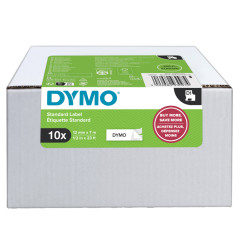 Value Pack 10 Nastri Dymo Tipo D1 - 12mm x 7mt - nero/bianco