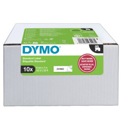 Value Pack 10 Nastri Dymo Tipo D1 - 19mmX7mt - nero/bianco