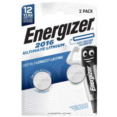 Blister 2 Micropile CR2016 - 3V - a pastiglia - Ultimate Lithium