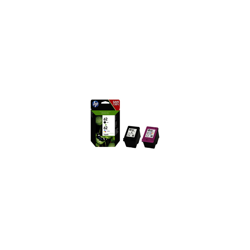 Cartuccia Ink HP 62 Combo 2-pack nero e tricromia