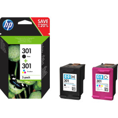 Cartuccia Ink HP 301 Combo 2-Pack - Nero e tricromia