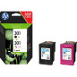 Cartuccia Ink HP 301 Combo 2-Pack - Nero e tricromia