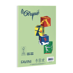 Carta LE SMALL CIRQUE Colori Tenui - Formato A4 - 80gr - Risma da 100 Fogli mix 5 colori