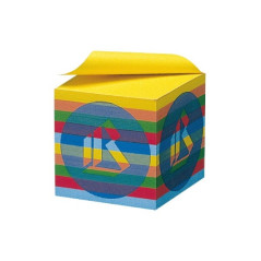 Cubo per Appunti Buffetti 850 fogli arcobaleno 9x9x9