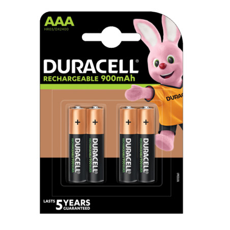Blister 4 pile ricaricabili AAA - MiniStilo 800mAh - Duralock precaricata