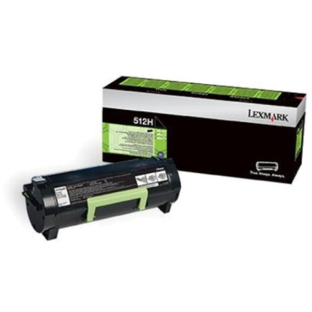 Toner Nero Lexmark 512H Return Program ad Alta Resa - Capacità 5.000 Pagine
