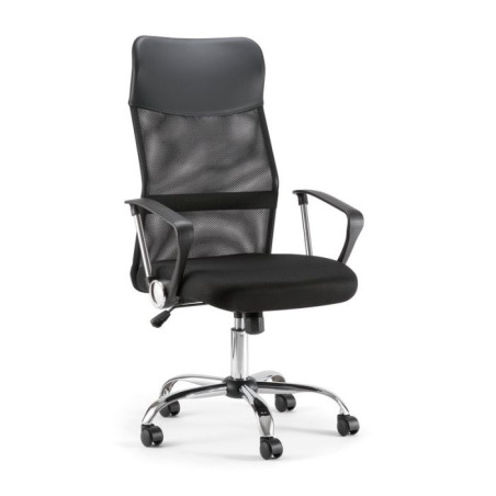 Sedia Direzionale BOSS Rivestimento in Similpelle Nero