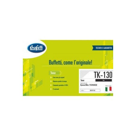 Toner Laser Compatibile Kyocera/Mita Rigenerato TK-130 1T02HS0EU0 Nero - 7.200 pag