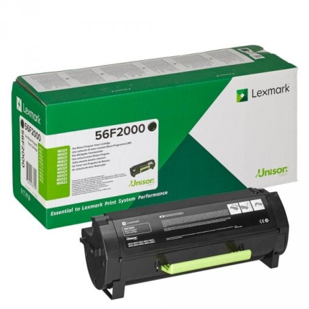 Toner nero Lexmark return program 56F2000 - Capacità 6.000 Pagine