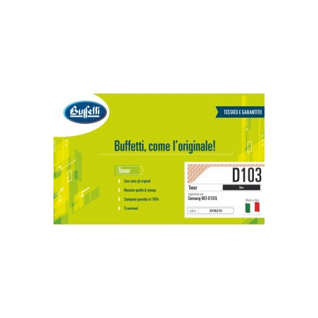 Toner Laser Compatibile Samsung D-103 Nero 2500pg