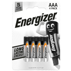 Blister 4 Pile Ministilo AAA - 1,5v - Everyday - LR03