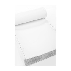 Carta a modulo continuo - 1 copia - bianco - 37,5 x 11" - piste staccabili - Confezione da 2000 fogli