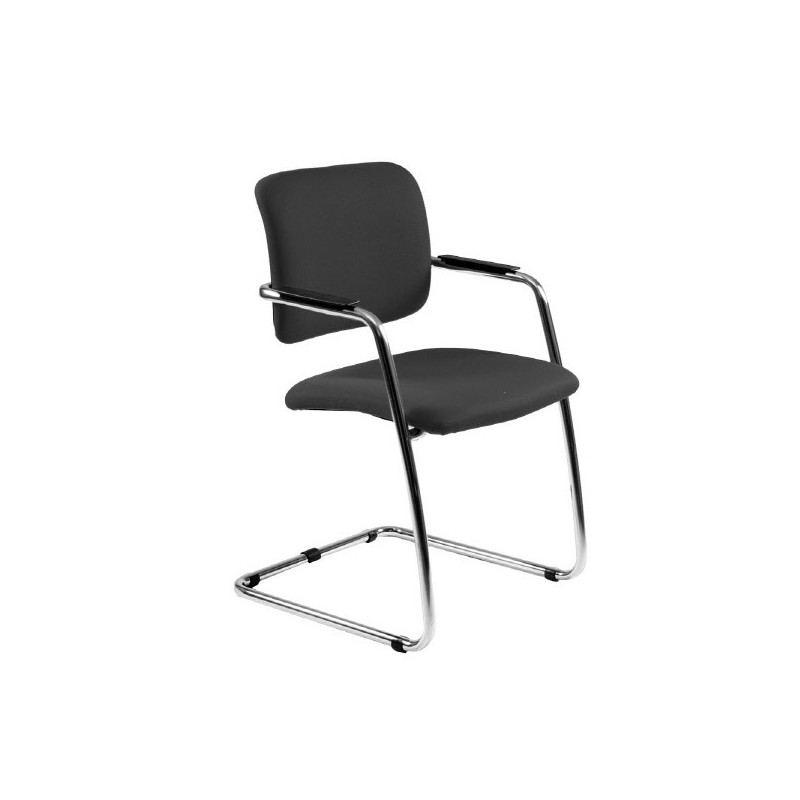 Sedia visitatore Alexa - braccioli inclusi - similpelle