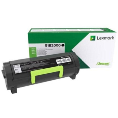 Toner Nero Return Program Lexmark 51B2000 - Capacità 2.500 Pagine