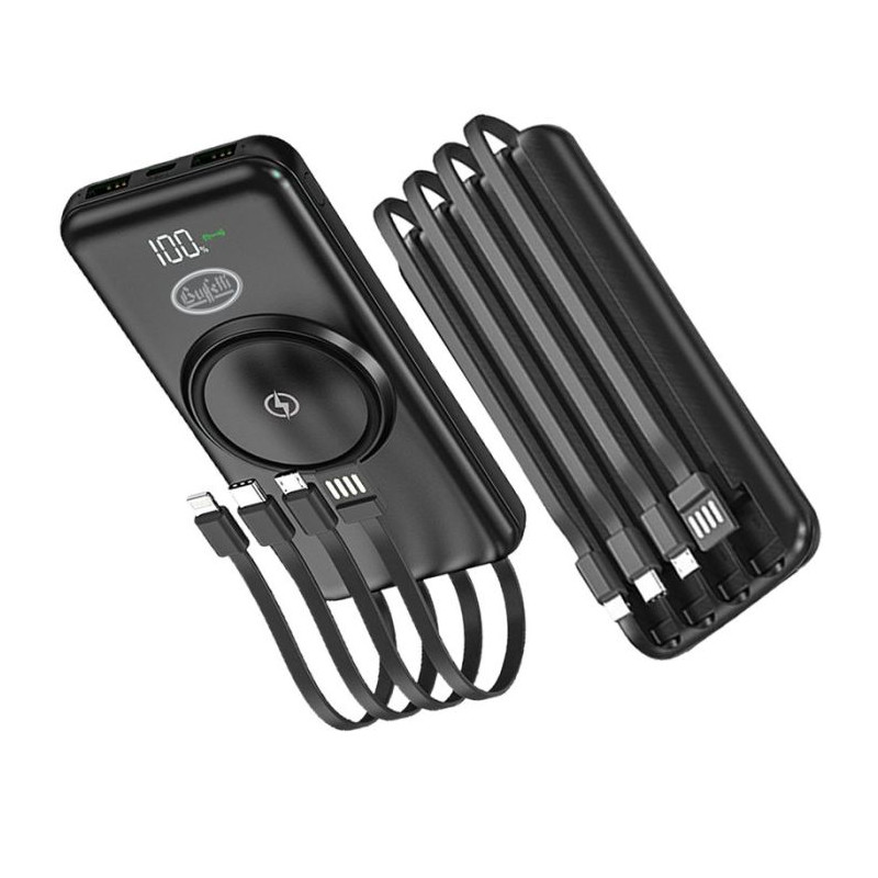 PowerBank 10000 mAh con cavo integrato 3in1