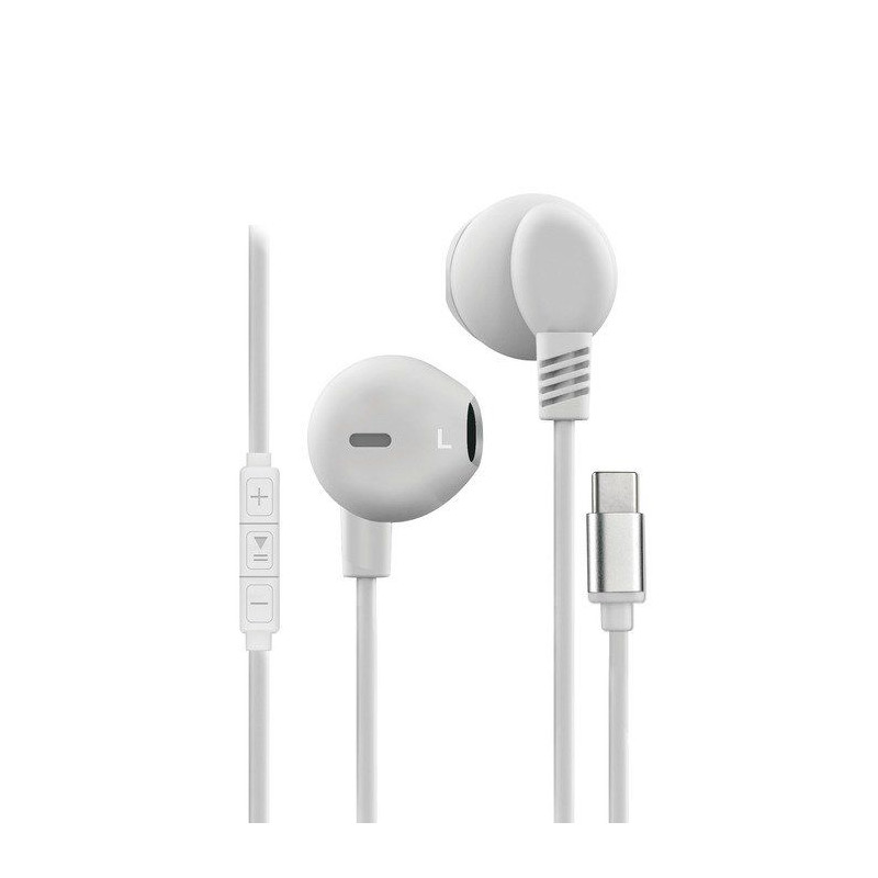 Auricolari stereo con microfono - Type-C - Nero