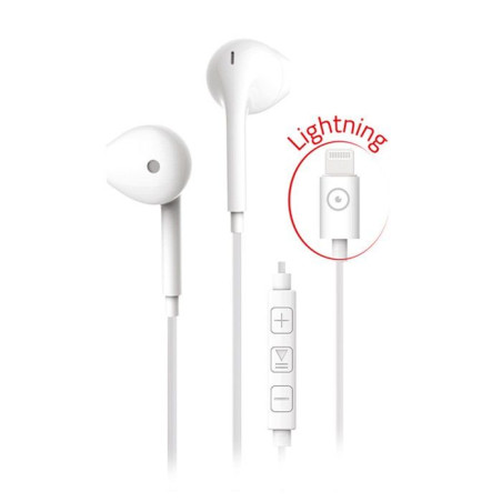 Auricolari stereo con microfono - Lightning - Bianco