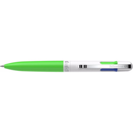 Penna a sfera 4 colori - mix fluo