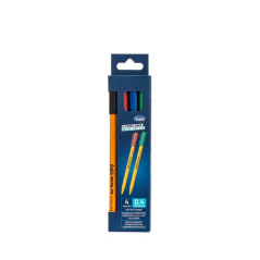 Set 4 Fineliner punta calibrata - nero, blu, rosso, verde