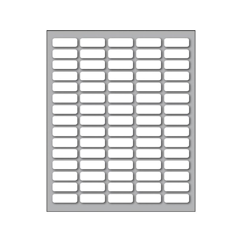 Etic.10fg F.to 21x8 N.750 N. 75 Etich X Foglio
