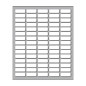 Etic.10fg F.to 21x8 N.750 N. 75 Etich X Foglio